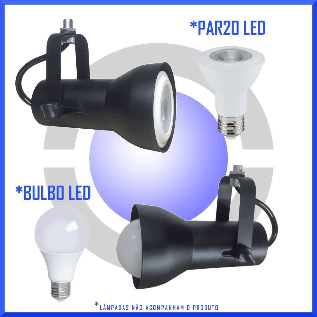 Spot de Luz Trilho PAR20