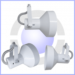 Spot para trilho perfilado eletrocalha para Lampada PAR30 LED  - Branco, preto ou escovado