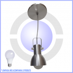 Pendente Luminaria Direcionável em Aluminio Modelo Bocão