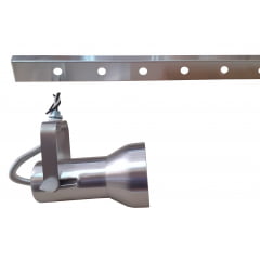 Trilho Perfilado em Aluminio Extensível para luminária de trilho